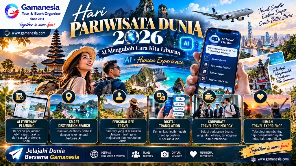 Hari Pariwisata Dunia 2026: AI Mengubah Cara Kita Liburan — Tapi Pengalaman Manusia Tetap yang Utama
