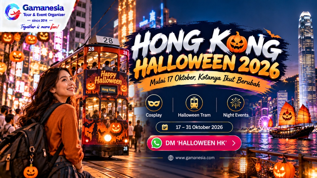Hong Kong Halloween 2026: Citywide Cosplay, Tram Malam & Itinerary Liburan 4D3N
