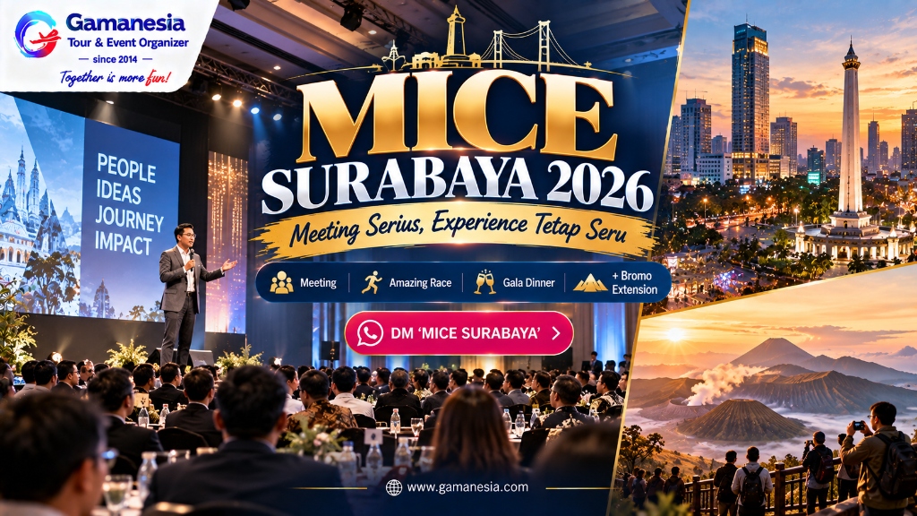 MICE Surabaya 2026: Meeting, Heritage, Kuliner & Bromo — Corporate Trip yang Nggak Cuma Duduk di Ballroom